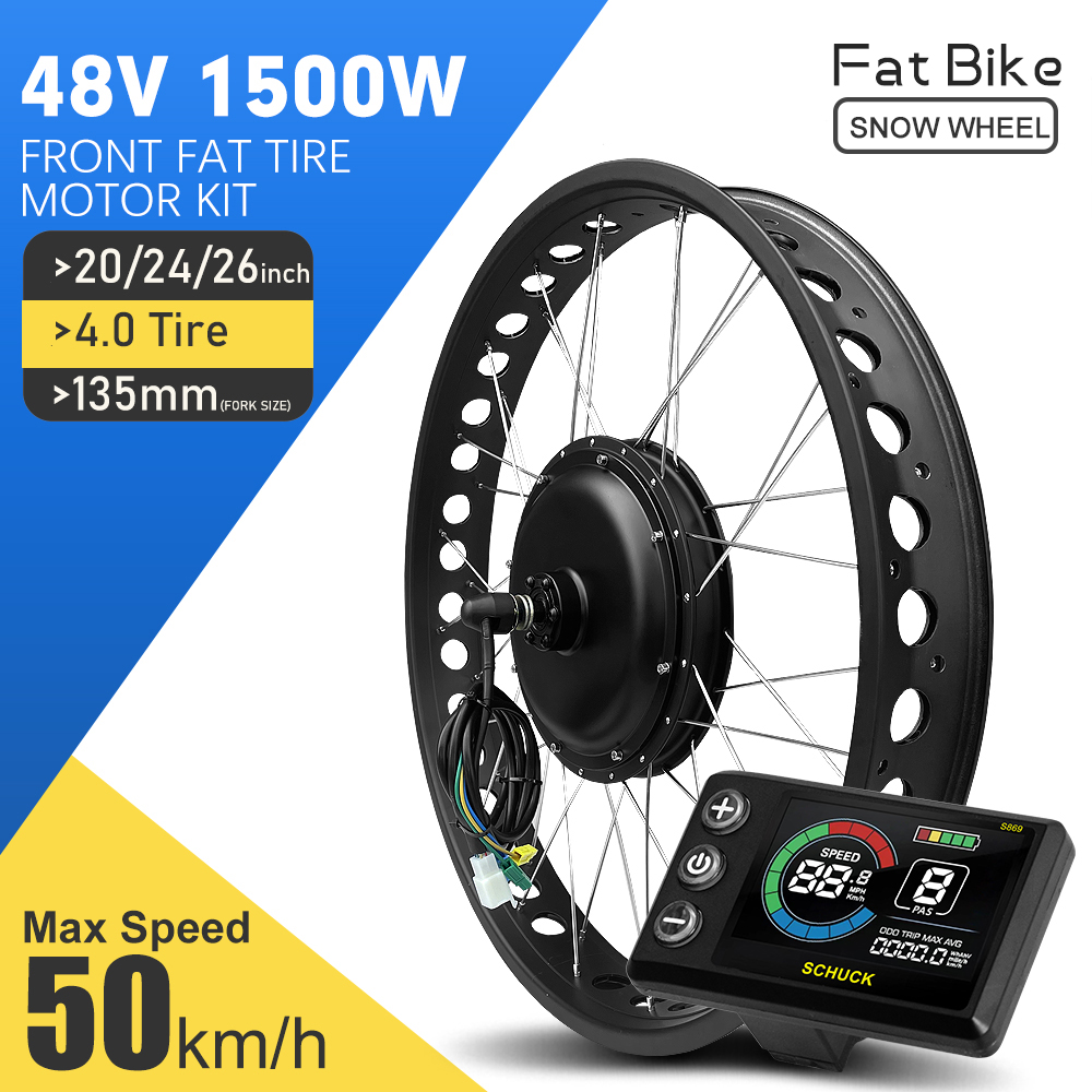 72V 5000W Hub Motor Kit - Kit de Conversão para Bicicleta Elétrica