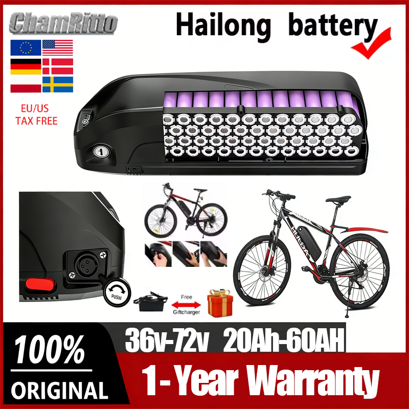 Ebike Battery 48V 20Ah Hailong - Bateria Hailong para Bicicleta Elétrica 36V