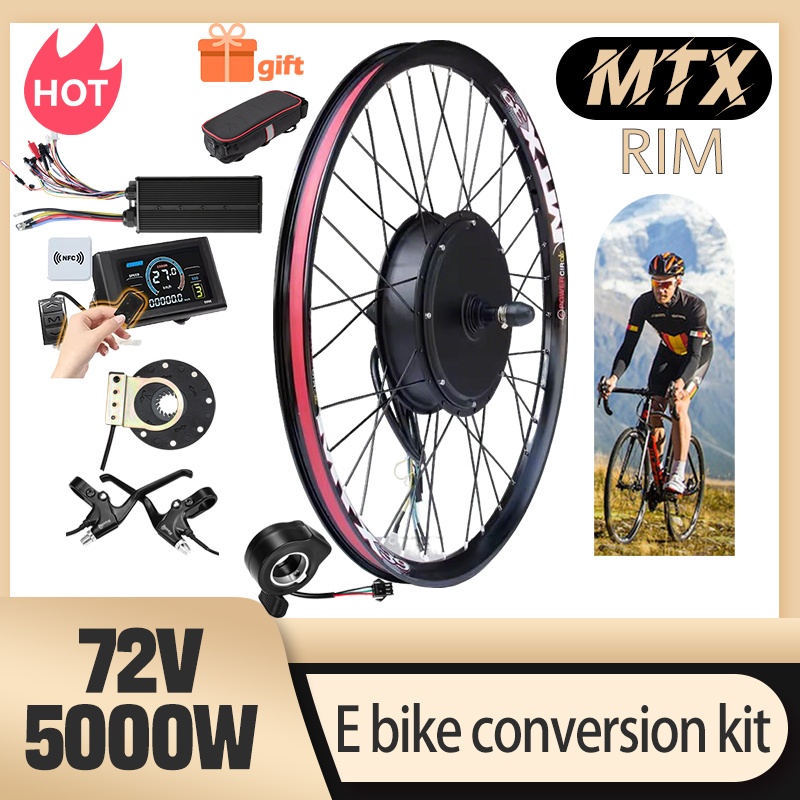 72V 5000W Hub Motor Kit - Kit de conversão de bicicleta mtx39