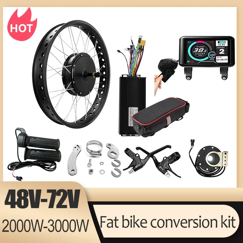 Kit de Conversão para Biciclet - Ebike Conversion Kit 72V 3000W avaliação e preço