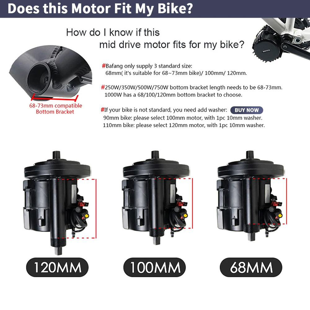 Bafang bbshd 1000w 52v 48v 68m - Mid Drive Motor Kit 52V 1000W avaliação e preço